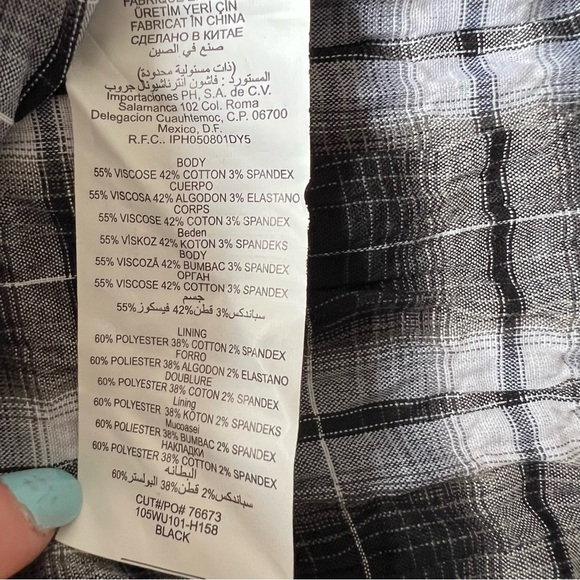 Y2k Bebe Black and White Plaid Cropped Vest Skirt Matching Set - Picture 10 of 10